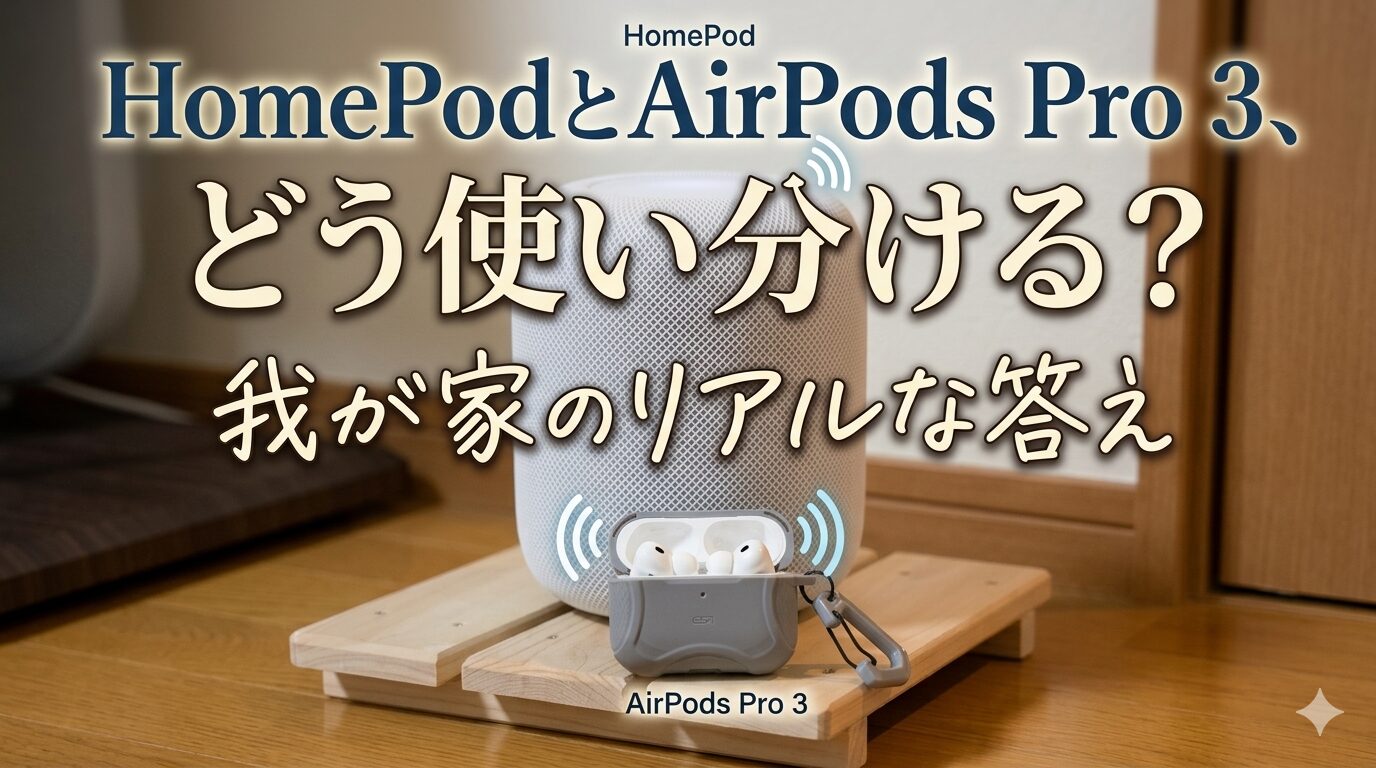 HomePodとAirPods Pro 3、どう使い分ける？我が家のリアルな答え